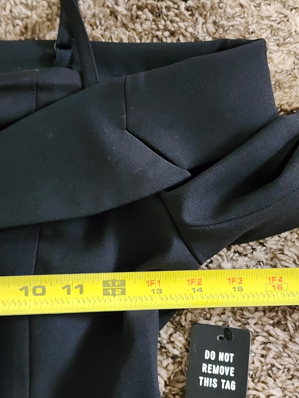 Express Off The Shoulder Double Breast Blazer Black Size 0 (XS) Edgy Professiona - Picture 8 of 11